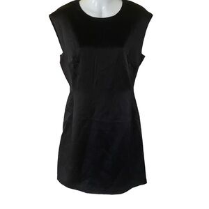 Theory little black dress a line modest seen black great fit size 8